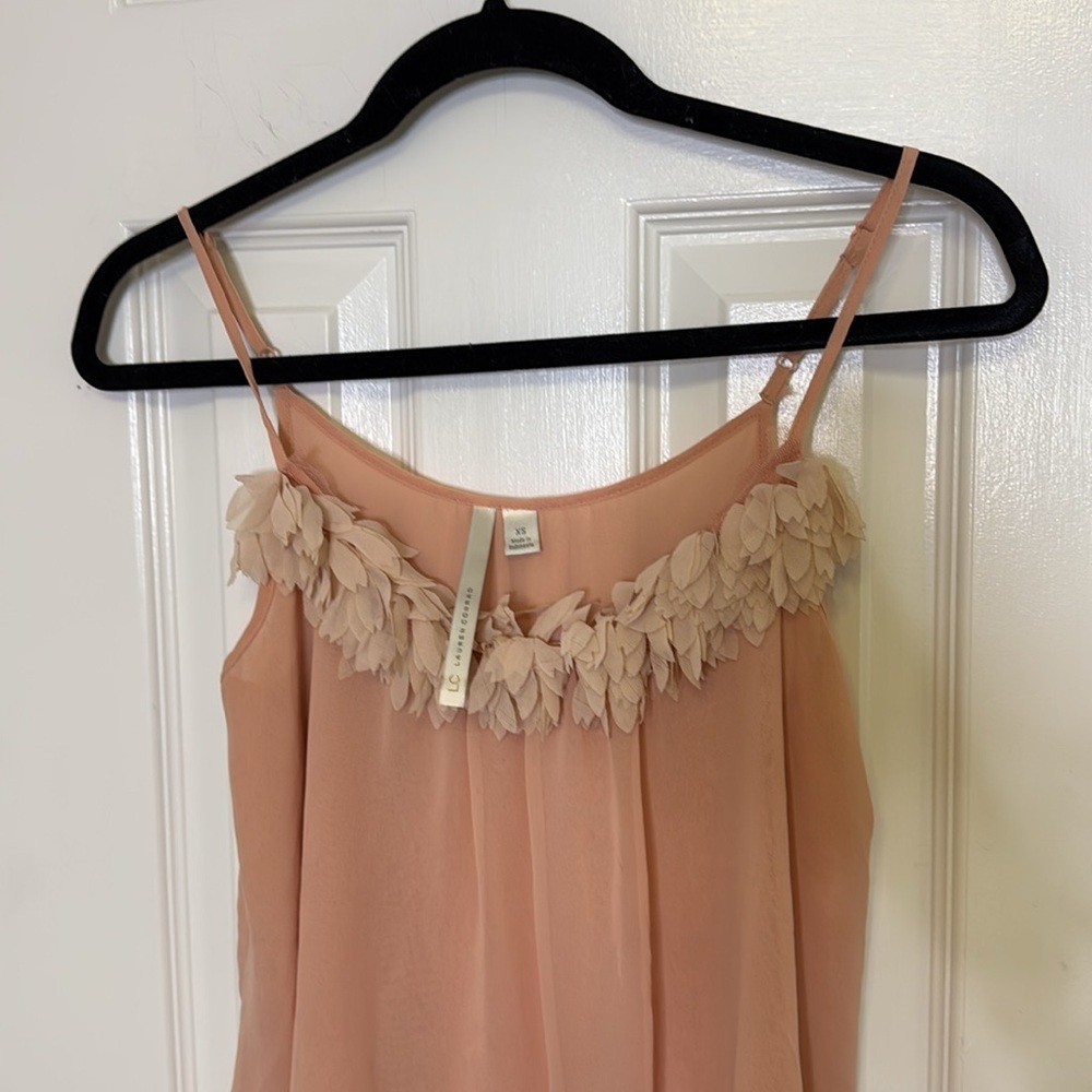 Pink Ruffled Sleeveless Camisole with Tiered Design - Picture 3 of 5